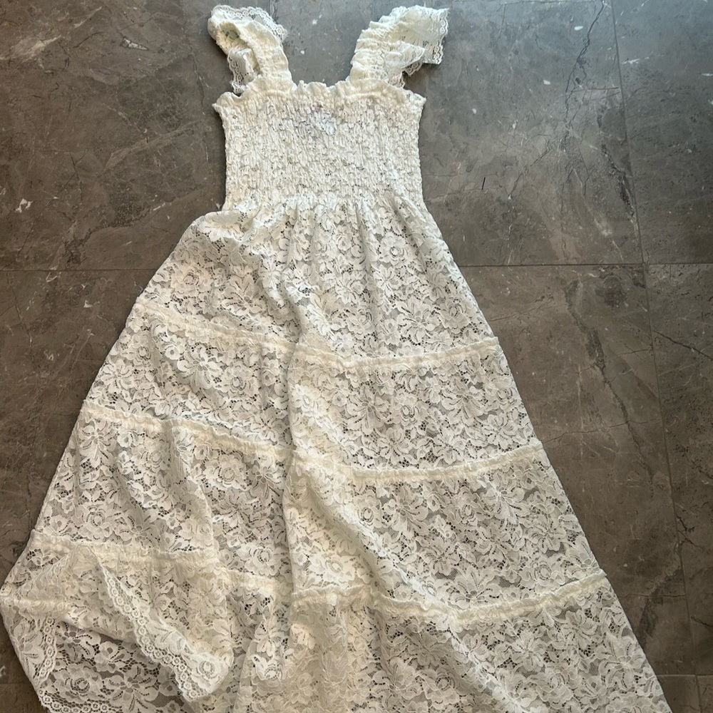Hill House 2022 Limited Edition White Lace Nap Dress